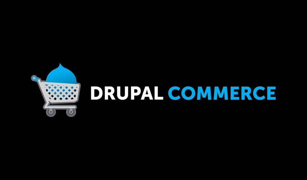 Drupal commerce brand logo representing Drupal eCommerce websites