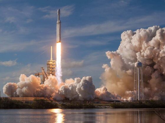 SpaceX Rocket launch signifying product launch