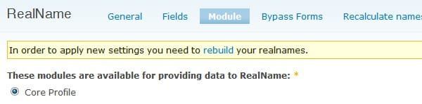 Configuring the RealName module in Drupal - Part 2