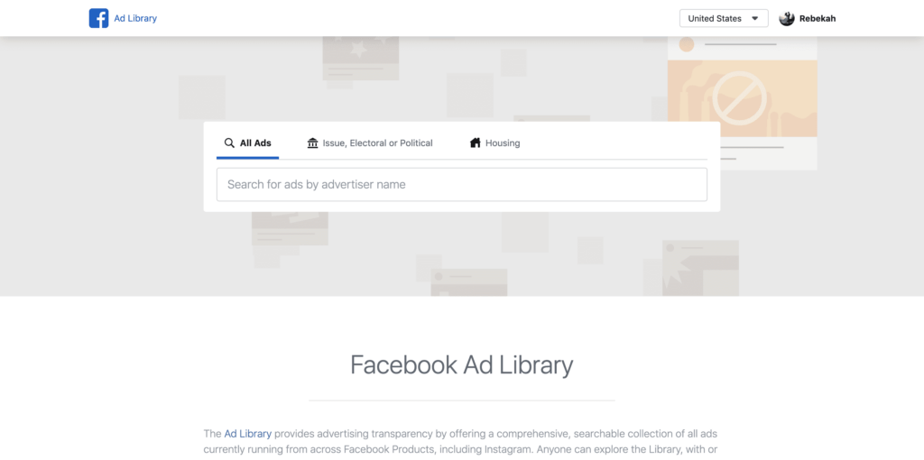 Facebook Ads Library