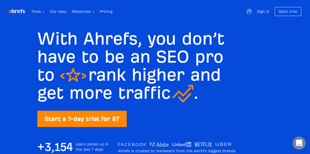 Ahrefs.com Competitor Research Tool