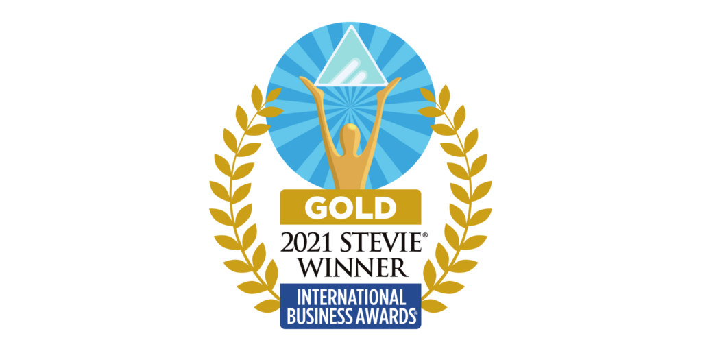 The Gold 2021 Stevie, presented by International Business Awards