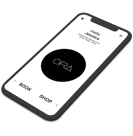 The ORA Cosmetics app for iOS