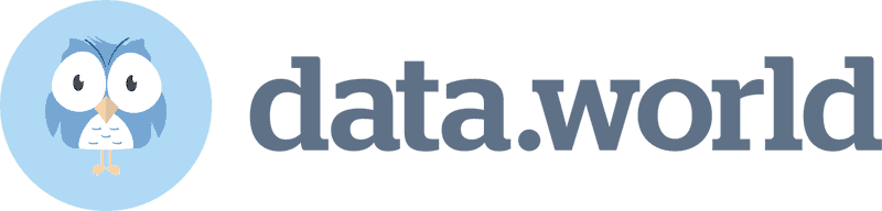 A picture with the data.world logo (and owl logomark) on it