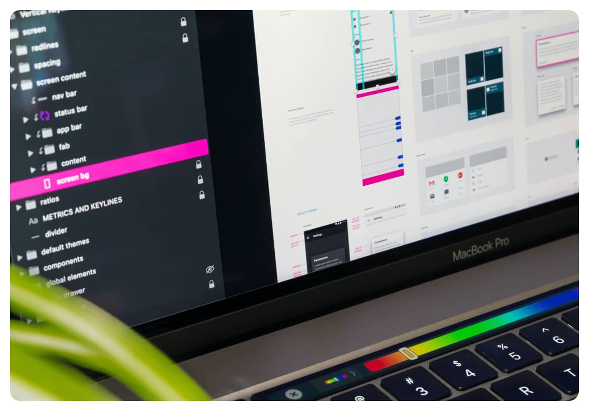 A picture of a notebook with an online store showing in a browser.