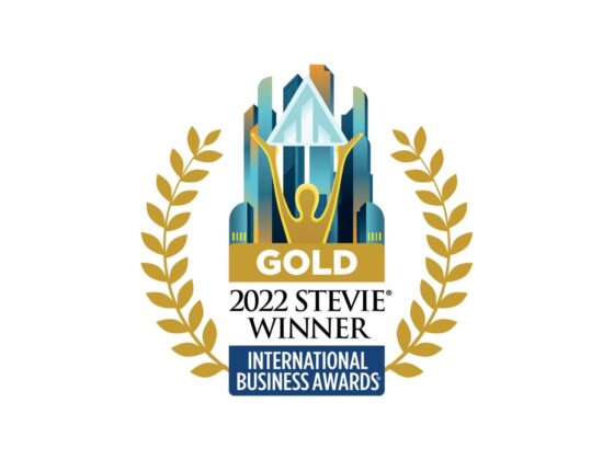 The Gold 2022 Stevie, presented by International Business Awards