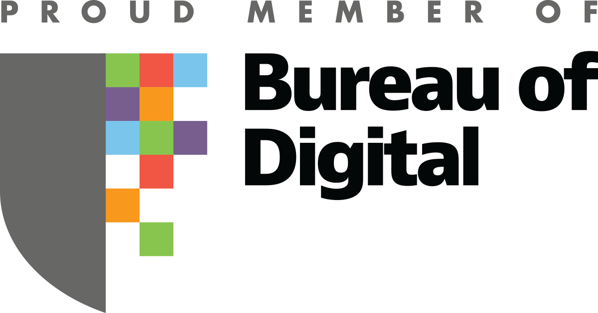 Bureau of Digital member badge logo.