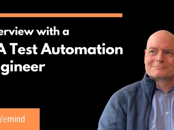 A teaser image showing the engineer who was interviewed, discussing why test automation is important.